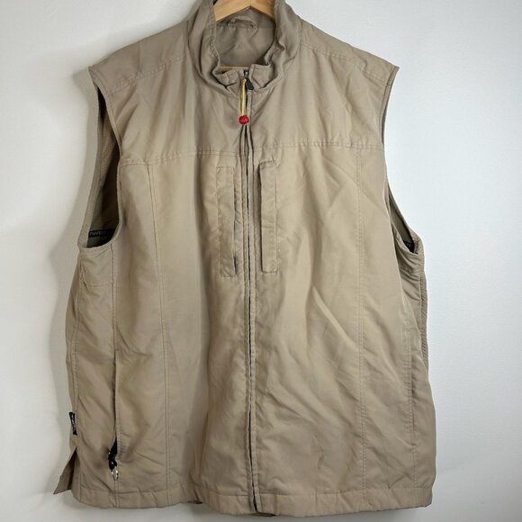 SCOTTeVEST Travel Vest Mens 2XL Khaki Utility Multi Pocket Hidden Pockets TEC - Picture 1 of 14